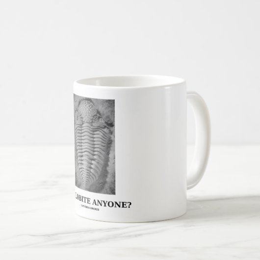 Iemand Trilobite? (gevesdroogd trilobite) Koffiemok (Voorkant rechts)