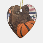 Iemand uit Basketball? Keramisch Ornament (Links)