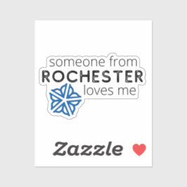 Iemand uit Rochester (NY) houdt van me Sticker