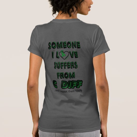 Iemand van wie ik hou...C Diff T-shirt (Achterkant)