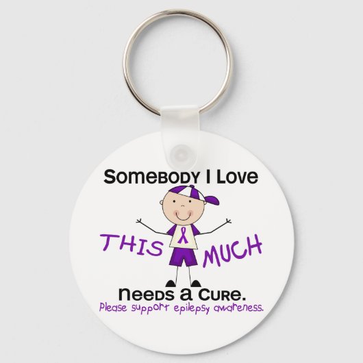 Iemand van wie ik hou - Epilepsy (jongen) Sleutelhanger (Voorkant)