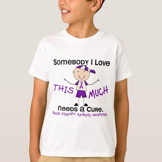 Iemand van wie ik hou - Epilepsy (jongen) T-shirt (Voorkant)