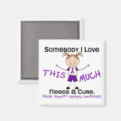 Iemand van wie ik hou - Epilepsy (meisje) Magneet (Voorkant / Achterkant)