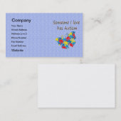 Iemand van wie ik hou heeft autisme (multi) visitekaartje (Voorkant / Achterkant)