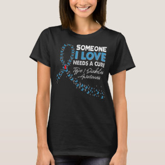 Iemand van wie ik hou, heeft een crème type 1 diab t-shirt