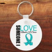 Iemand van wie ik hou heeft een Cure Tourette Synd Sleutelhanger (Voorkant)