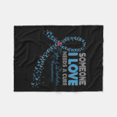 Iemand van wie ik hou heeft een remedie nodig T1D  Fleece Deken (Voorkant (Horizontaal))