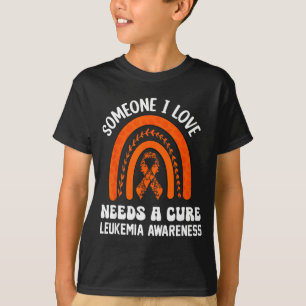 Iemand van wie ik hou heeft leukemie kankerbewustz t-shirt