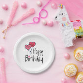 Iemand van wie ik hou, is vandaag geboren. papieren bordje (Feest)