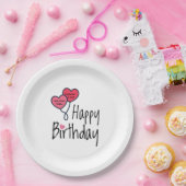 Iemand van wie ik hou, is vandaag geboren. papieren bordje (Feest)