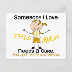 Iemand van wie ik hou - kinderkanker (jongen) briefkaart