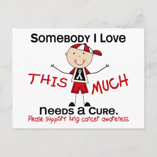 Iemand van wie ik hou - Lung Cancer (Boy) Briefkaart (Voorkant)