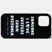 Iemand van wie ik houd...Dystonie Case-Mate iPhone Case (Achterkant (horizontaal))