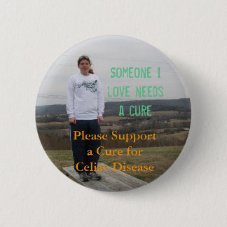 Iemand van wie ik houd, knop 3 ronde button 5,7 cm