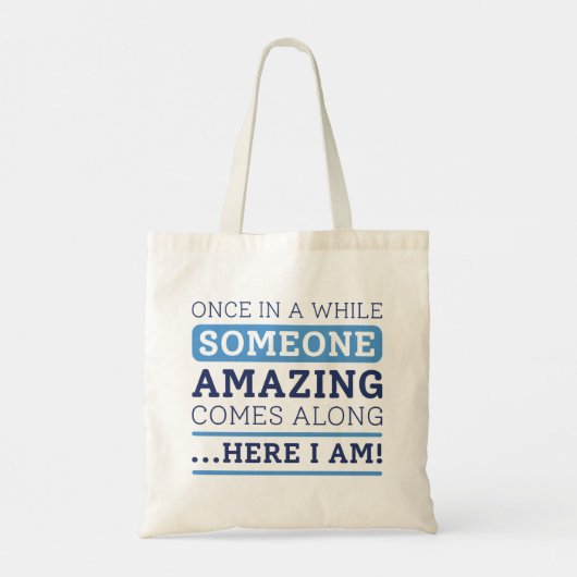 Iemand verbluffend tote bag (Achterkant)