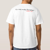 iemand vertelt de pastor! t-shirt (Achterkant)
