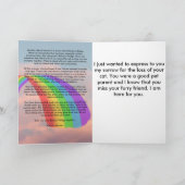 Iemand wacht op me bij Rainbow Bridge Cat Kaart (Binnen)