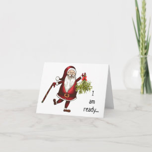 IEMAND WIL ONDER DE MISTLETOE BIJEENKOMEN KAART