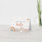 Iemand wil zeggen Hallo Zwangerschap Aankondiging (Voorkant)