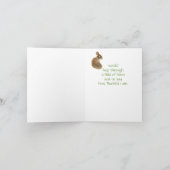 Iemand zegt Bedankt Fun en Humor Cute Bunny (Binnen)