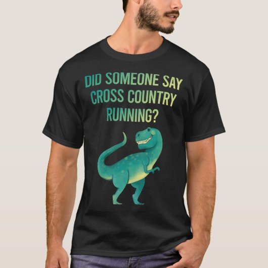 Iemand zegt cross country running XC T-shirt (Voorkant)