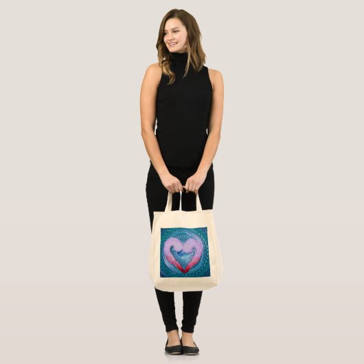 Iemand zegt garnaal tote bag (Voorkant (model))