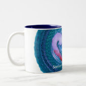 Iemand zegt garnaal tweekleurige koffiemok (Links)