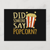 Iemand zei dat Popcorn Popcorns Eater Lover Aankondigingskaart (Voorkant)