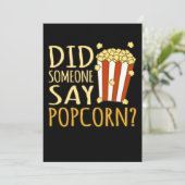 Iemand zei dat Popcorn Popcorns Eater Lover Bedankkaart (Staand voorkant)
