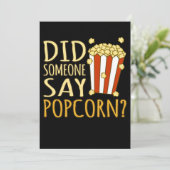 Iemand zei dat Popcorn Popcorns Eater Lover Kaart (Staand voorkant)