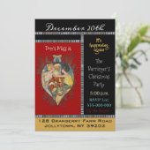 Iemand zoent kerstfeest kaart (Staand voorkant)