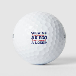 Iemand zonder ego verliest Trump Golfballen