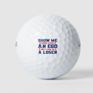 Iemand zonder ego-verliezer Trump Golfballen
