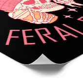 Iemands Feral Bestie Halloween skelet Poster (Hoek)