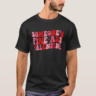 Iemands Fijne Valentijnsdag Vrouwen Mannen Kostuum T-shirt
