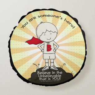 Iemand's Hero Rond Kussen