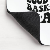 Iemands luide mond Sketll Mama Retro Wavy Groov Muismat (Hoek)