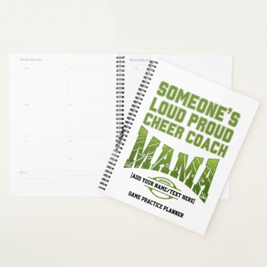 IEMANDS LUIDE TROTSE MAMA Football Spelpraktijk Planner (Display)