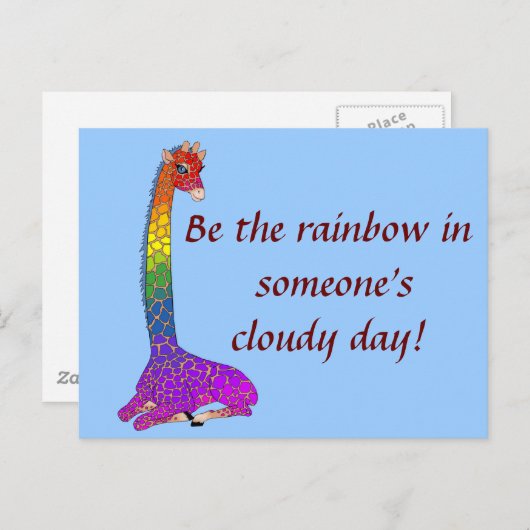 Iemand's regenboog briefkaart (Voorkant / Achterkant)