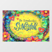 Iemand's Sunshine "Inspiron" Window Cling Raamsticker (Vel)