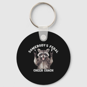 Iemands Wilde Cheercoach Wasbeer Cheerleading  Sleutelhanger