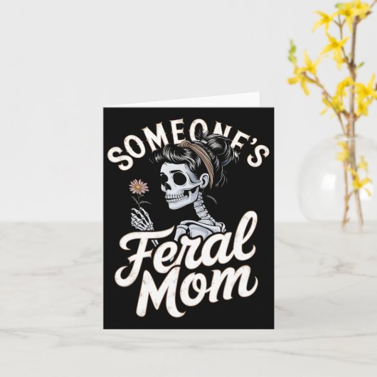 Iemand's Wilde Moeder Skelet Wilde Bloem Schedel H Kaart (Gele Bloem)