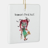 Iemands wilde tante keramisch ornament (Rechts)