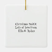 Iemands wilde tante keramisch ornament (Achterkant)