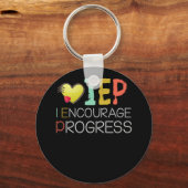 IEP I moedig onderwijsleraar Progress aan Sleutelhanger (Voorkant)
