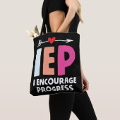 IEP I moedig onderwijsleraar Progress Tote Bag (Dichtbij)