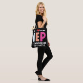 IEP I moedig onderwijsleraar Progress Tote Bag (Op model)