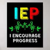 IEP I moedigt Progress Special Education School aa Poster (Voorkant)