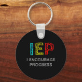 IEP I moedigt Progress Special Education School aa Sleutelhanger (Voorkant)