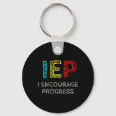 IEP I moedigt Progress Special Education School aa Sleutelhanger (Achterkant)